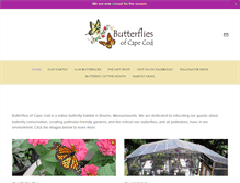 Tablet Screenshot of butterfliesofcapecod.com